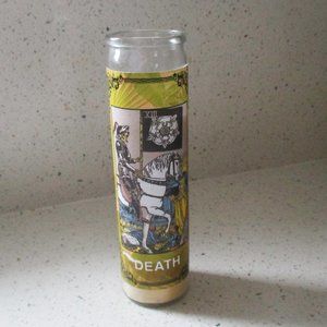 Death Card Major Arcana XIII Tarot Card Pillar Candle